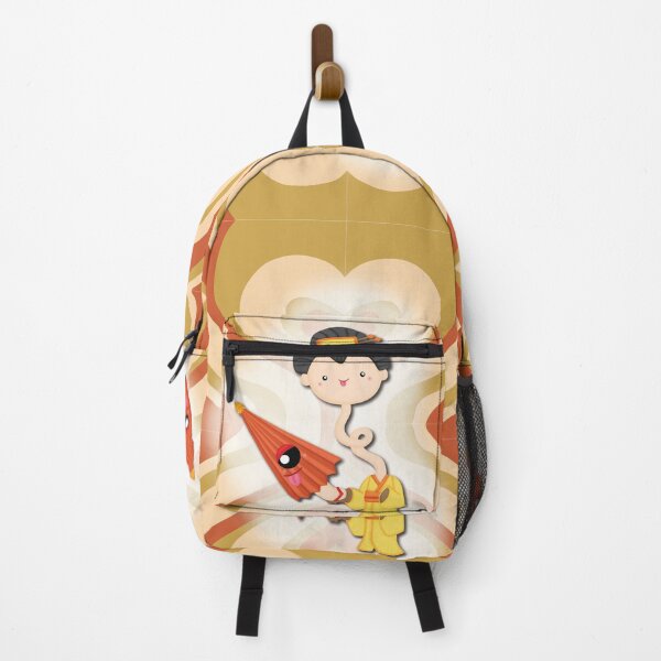 Item preview, Cute Long Neck Woman Japanese Ghost, Rokurokubi, Halloween, on Groovy Background designed and sold by NarwhalShop.