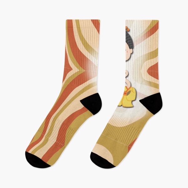 Item preview, Cute Long Neck Woman Japanese Ghost, Rokurokubi, Halloween, on Groovy Background designed and sold by NarwhalShop.