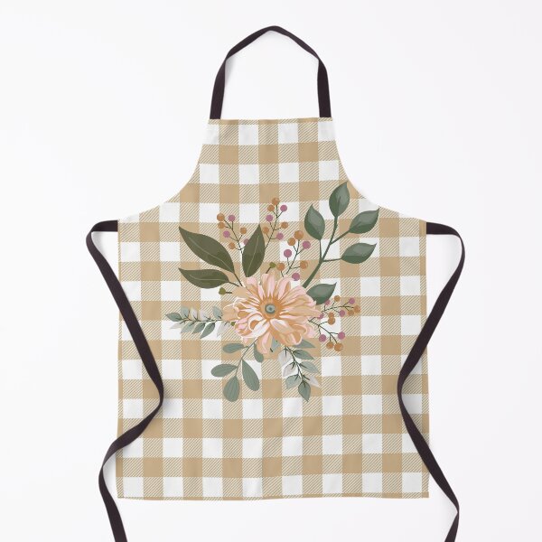 Item preview, Floral Tan Buffalo Check designed and sold by Tamas Das.