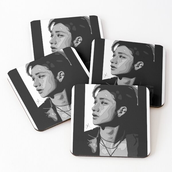 Item preview, Bang Chan B&W Thermal Print w side borders designed and sold by thirstyboi.