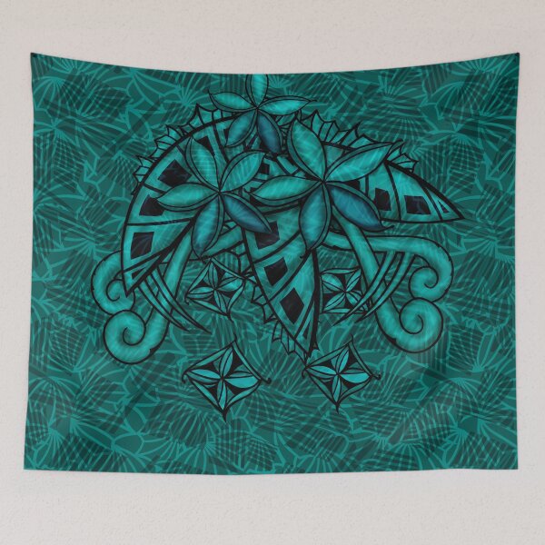 Item preview, Polynesian - Hawaiian - Samoan Floral Artboard 3446 designed and sold by sunnthreads.
