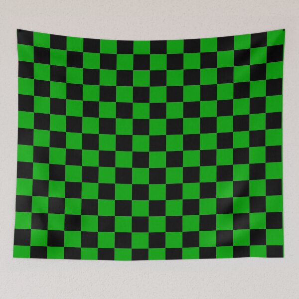 Item preview, classic emo chequered pattern (green 1)  designed and sold by kiippers.