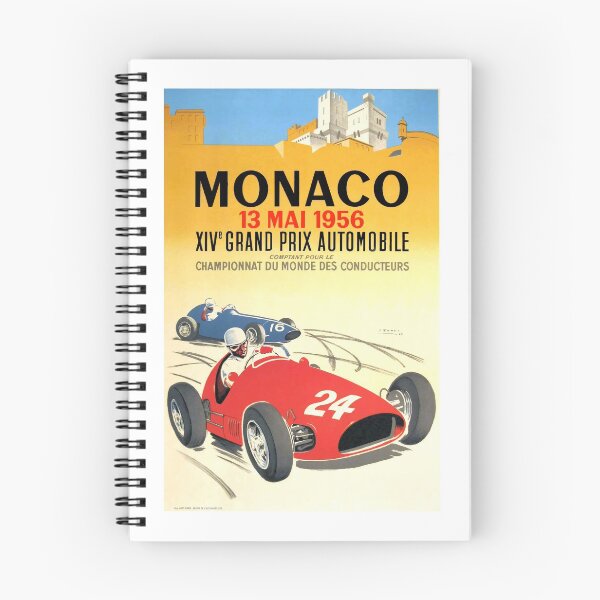 Item preview, 1956 Monaco Grand Prix Automobile Race Poster designed and sold by retrographics.