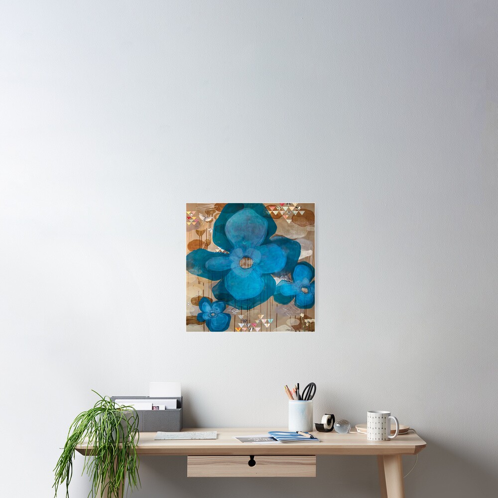 Fragmentary Blue Poster