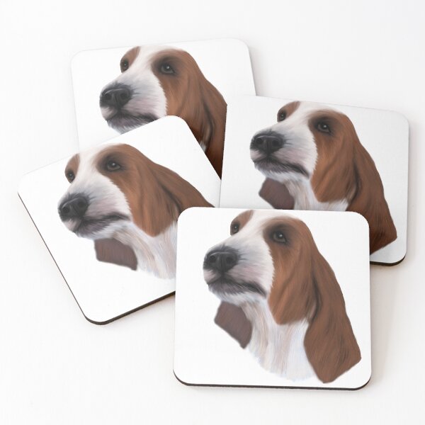 Item preview, cute Basset hound face designed and sold by Elizabeth-G-Art.