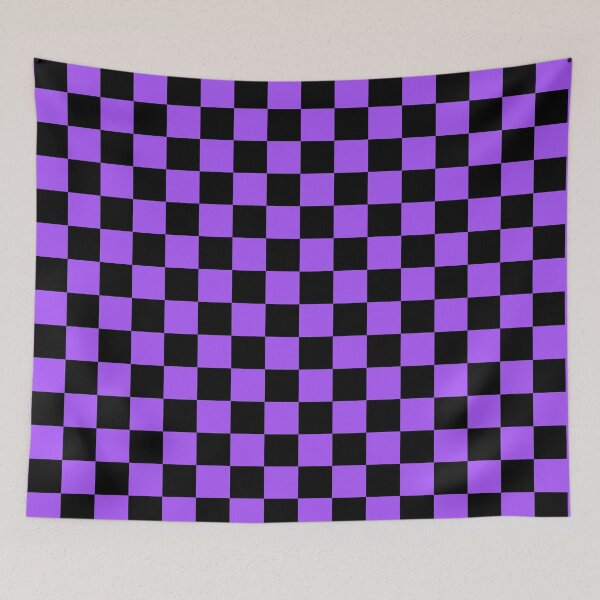 Item preview, classic emo chequered pattern (purple 1)  designed and sold by kiippers.