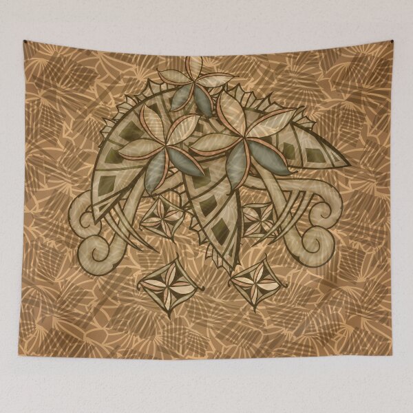 Item preview, Vintage Polynesian - Hawaiian - Samoan Floral Artboard 3448 designed and sold by sunnthreads.
