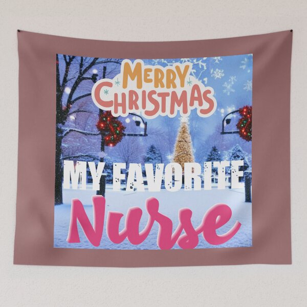 Item preview, Merry Christmas My Favourite Nurse designed and sold by starfishstuff.