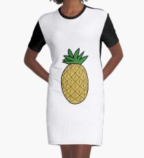 Pineapple Graphic T-Shirt Dress