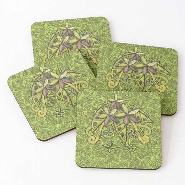 Item preview, Polynesian - Hawaiian - Samoan Floral Artboard 3450 designed and sold by sunnthreads.