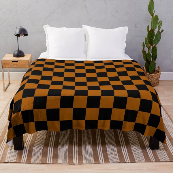 Item preview, classic emo chequered pattern (orange 1) designed and sold by kiippers.