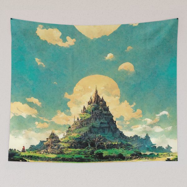 Item preview, Japanese style fantasy castle designed and sold by Maskedpainter.