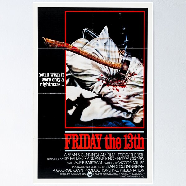 Item preview, Friday the 13th 1980 Movie Poster designed and sold by BetterDaze.