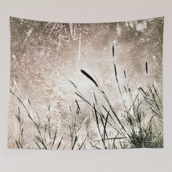 Item preview, Vintage Shabby Chic Cottagecore Aesthetic Wild Grasses with Grunge Style photo digital manipulation effect 1 of 4 designed and sold by Beachy.
