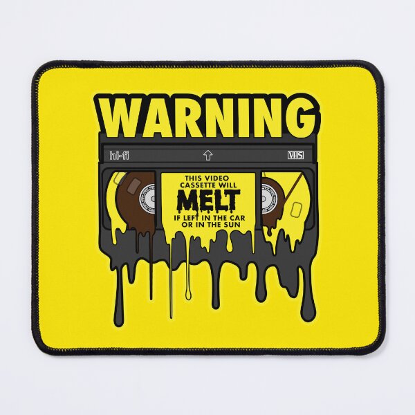 Item preview, Retro VHS Melt Yellow Sticker designed and sold by GGraphix84.