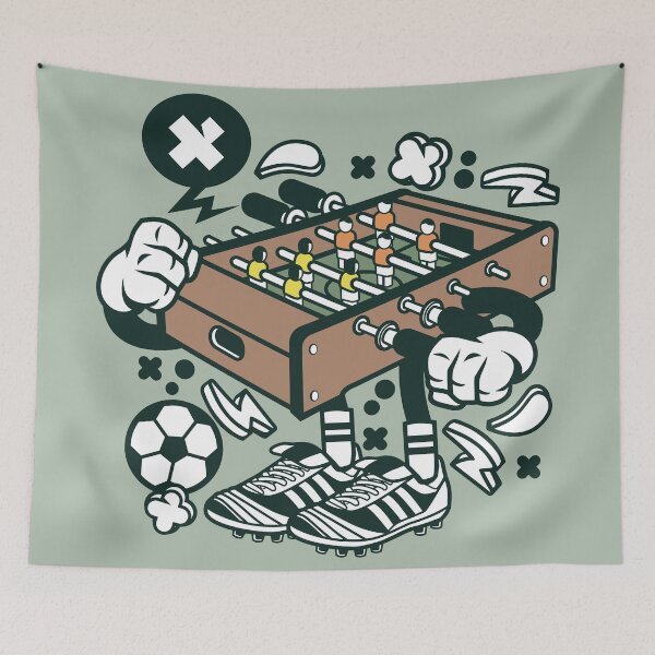 Item preview, Cute Foosball Table With Hand and Shoes designed and sold by Artistic Prints.