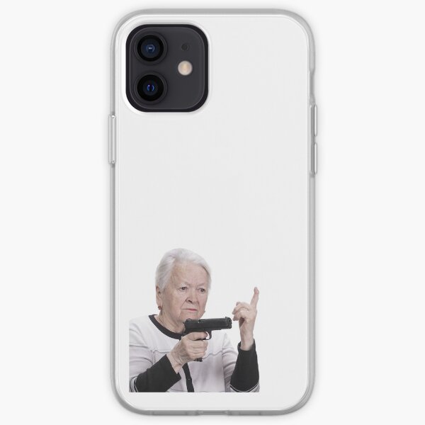 Armed old lady iPhone Soft Case