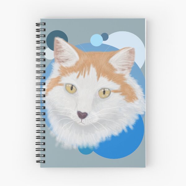 Item preview, Ginger Cat- blue bubbles designed and sold by Werewolf1343.