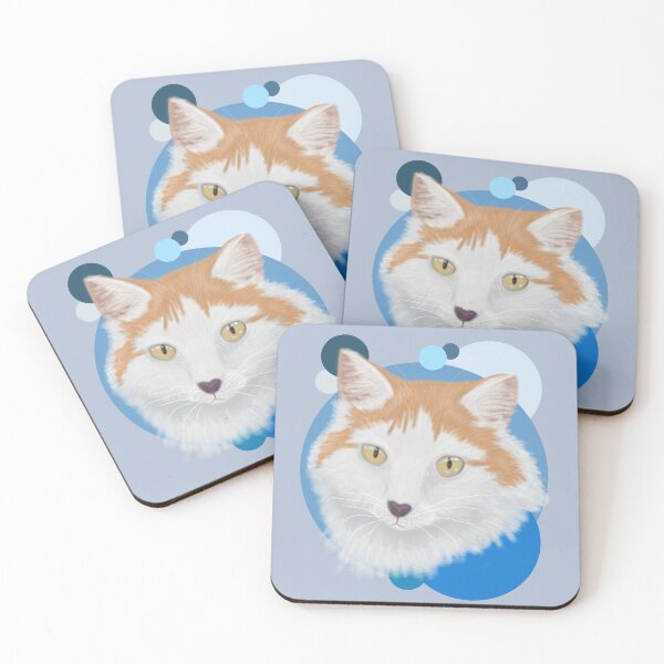 Item preview, Ginger Cat- blue bubbles designed and sold by Werewolf1343.