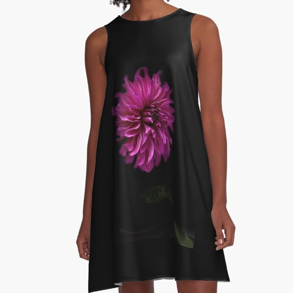 Wild fuchsia dahlia A-Line Dress