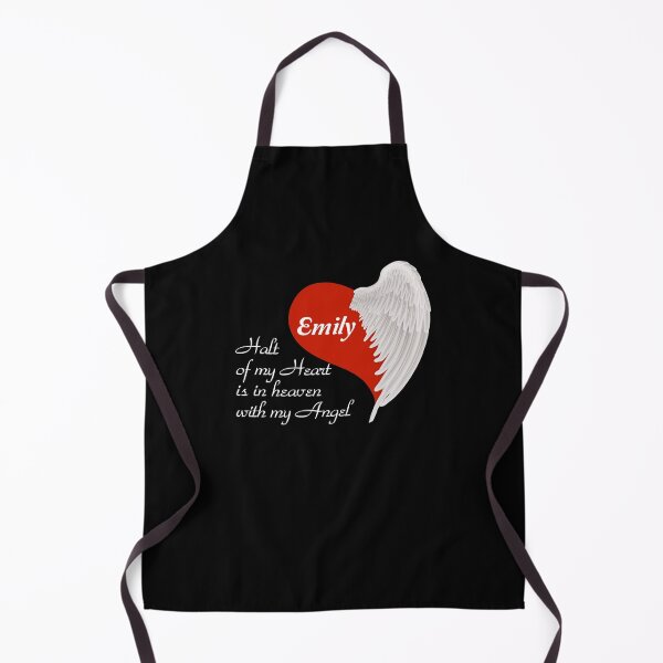Artikelvorschau, Personalisierte Hälfte meines Herzens im Himmel Rip Custom Name My Angel d Name Tee entworfen und verkauft von dolsonrahmt.