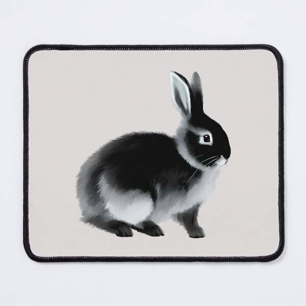 Item preview, Grey Black Otter Netherland Dwarf Rabbit Wants To Get Petting designed and sold by wigobun.