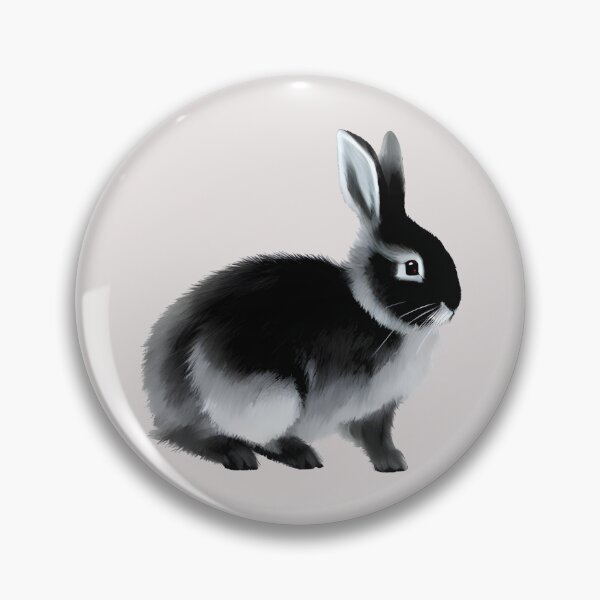 Item preview, Grey Black Otter Netherland Dwarf Rabbit Wants To Get Petting designed and sold by wigobun.