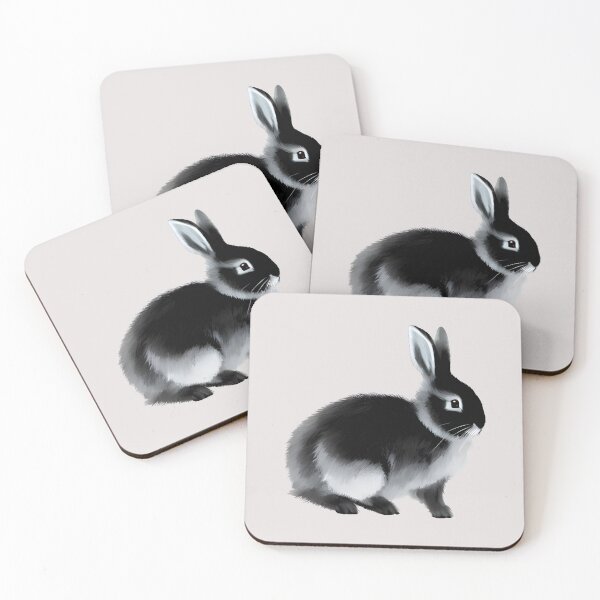 Item preview, Grey Black Otter Netherland Dwarf Rabbit Wants To Get Petting designed and sold by wigobun.