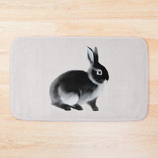 Item preview, Grey Black Otter Netherland Dwarf Rabbit Wants To Get Petting designed and sold by wigobun.