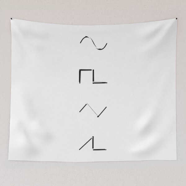 Item preview, Analog Synthesizer Sine Saw Square Waveform   designed and sold by Cassandarris.