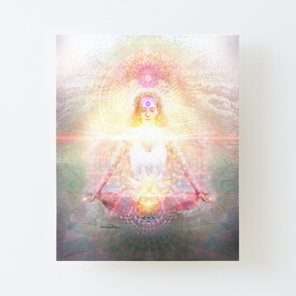 Merkaba Light Spirit Power Spiritual Awakening Canvas Wall Art