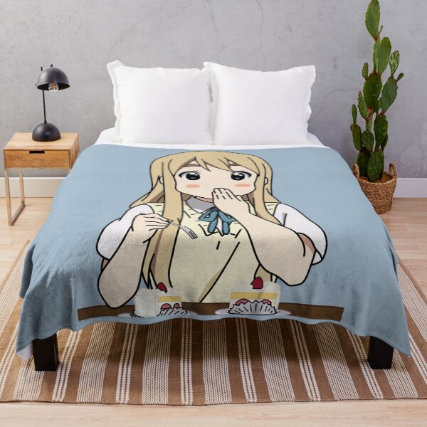 Item preview, K-on! Mugi eating cake designed and sold by PalmMurrdg.