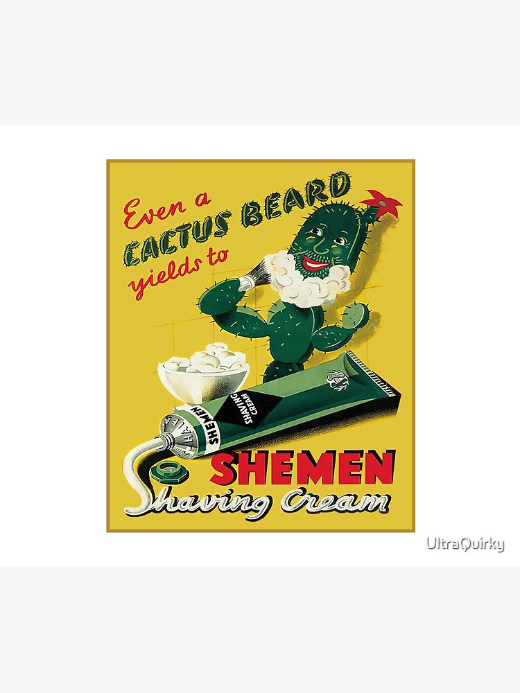 Israel, Poster. Shemen Shaving Cream. by UltraQuirky