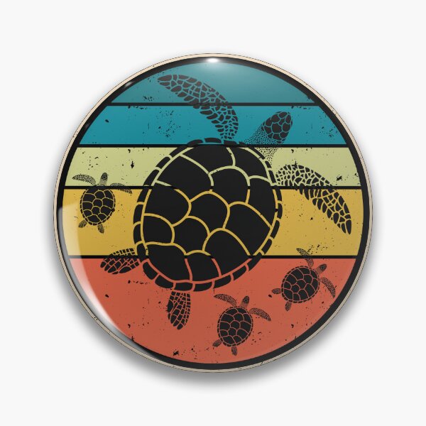 Item preview, Retro Sunset Sea Turtle and Babies designed and sold by MochaMeli.