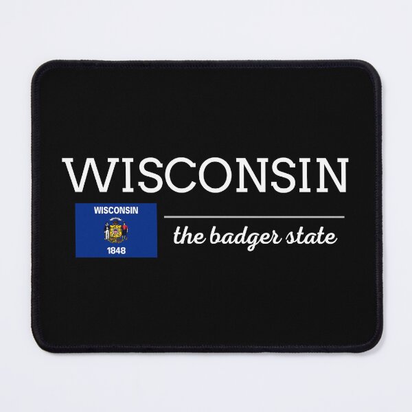 Item preview, WISCONSIN State with Flag designed and sold by philevera.