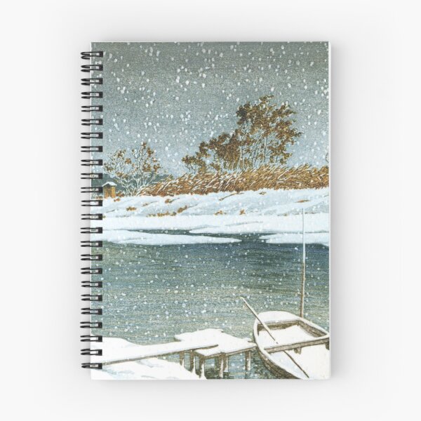 Item preview, Snow at Koshigaya by Kawase Hasui designed and sold by Takeda-art.