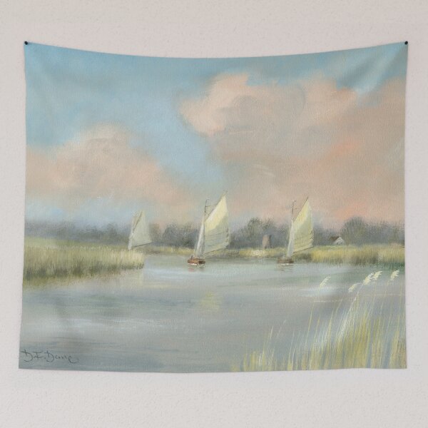 Item preview, Early Spring on the River Thurne designed and sold by Norfolk Broads Art.