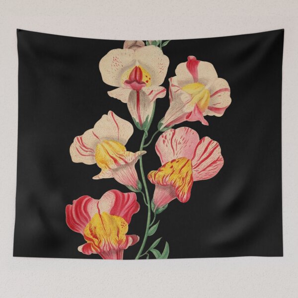 Item preview, Vintage Snapdragons Flower Sticker designed and sold by designsdetour.