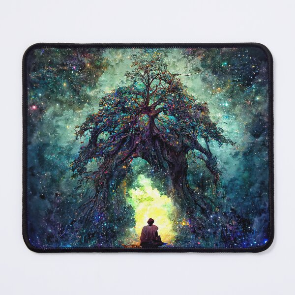 Item preview, Tree with Cosmic portal  From Trees of cosmic wonder ✨  designed and sold by AkaArtGenerator.
