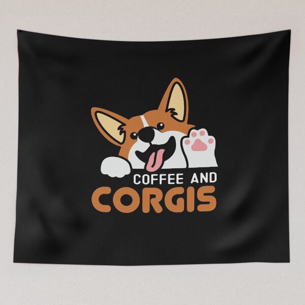 Item preview, Coffee and Corgis designed and sold by Ela-Designer.