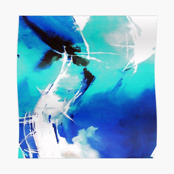 Blue Abstract Poster