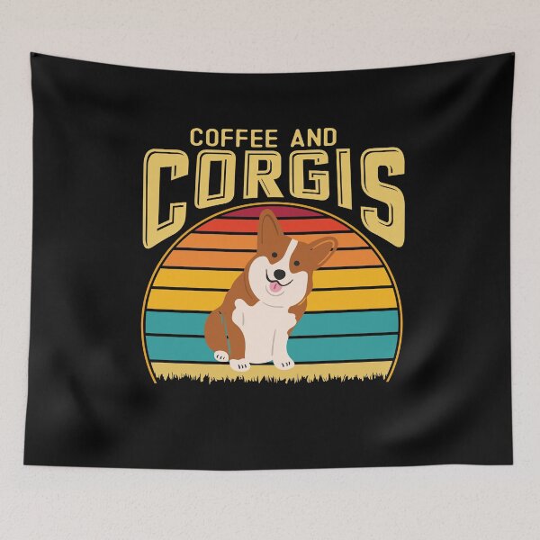 Item preview, Love Corgi Dog Breed Pet Puppy Welsh Lovers Corgi in Coffee designed and sold by Ela-Designer.