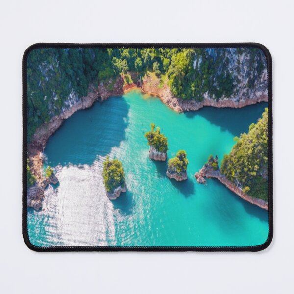 Item preview, Beautiful green landscape with green trees and mountain at sunset art designed and sold by BEAUTY ⭐⭐⭐⭐⭐.