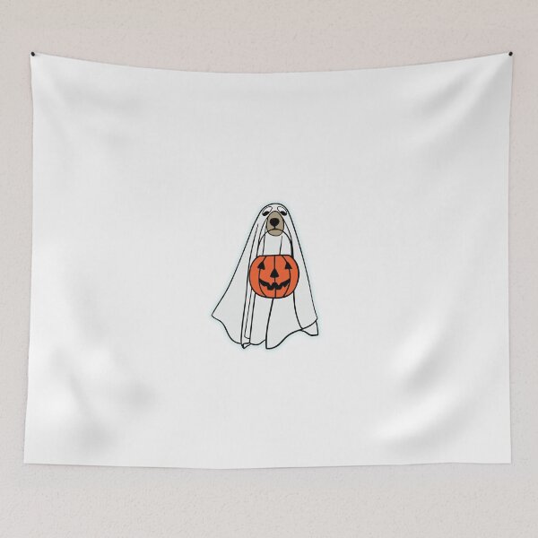 Item preview, Ghost And Dog Carry Pumpkin Funny Halloween designed and sold by FirnandArt.
