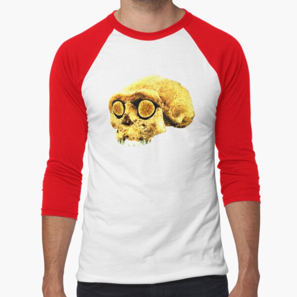 PREHISTORIC SKULL Baseball ¾ Sleeve T-Shirt