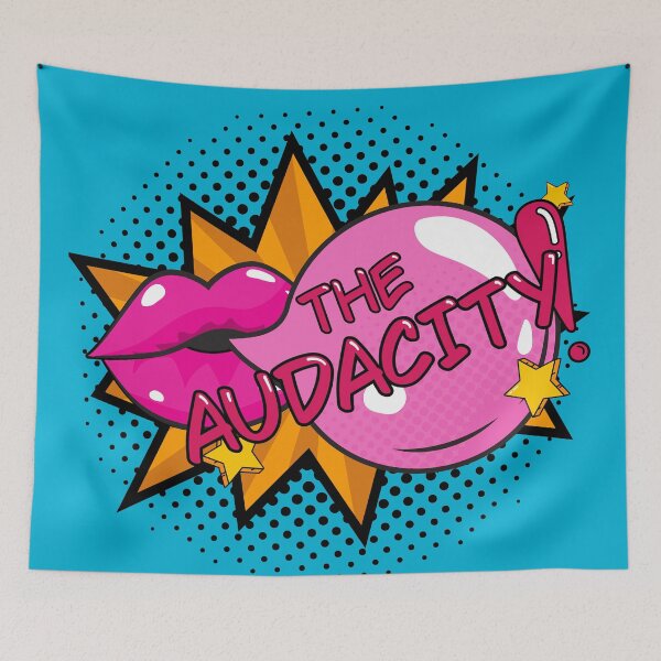 Item preview, Lips Bubblegum The Audacity Popart designed and sold by Gay-Koala.