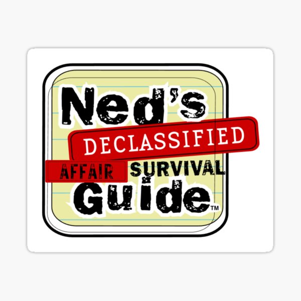 "Ned's Declassified Affair Survival Guide" Sticker for Sale by HamFan2