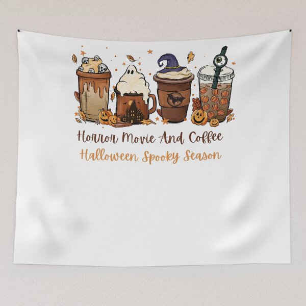 Item preview, Horror Movie And Coffee Halloween designed and sold by IM Hunter.