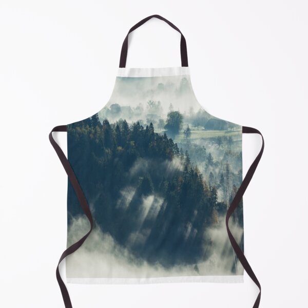 Item preview, Beautiful green landscape with mountains and fog art designed and sold by BEAUTY ⭐⭐⭐⭐⭐.