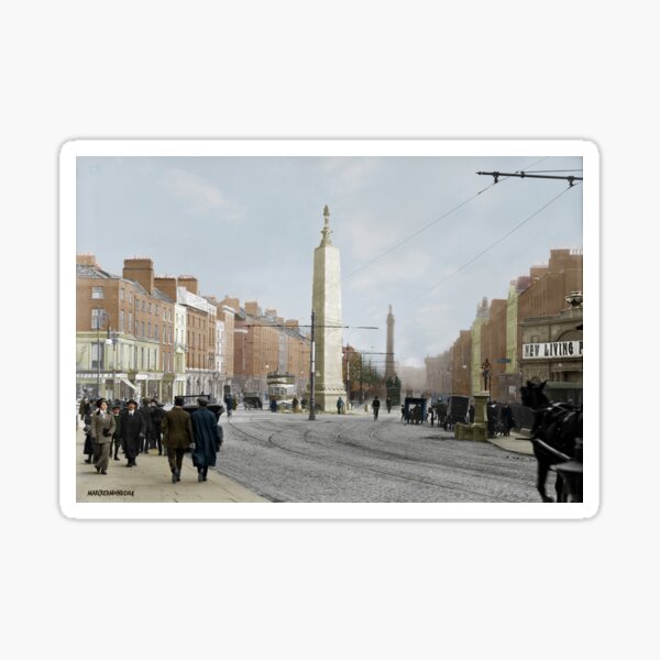 Artikel-Vorschau von O’Connell Street, Dublin, Irland 1910, designt und verkauft von Marc Redmond.